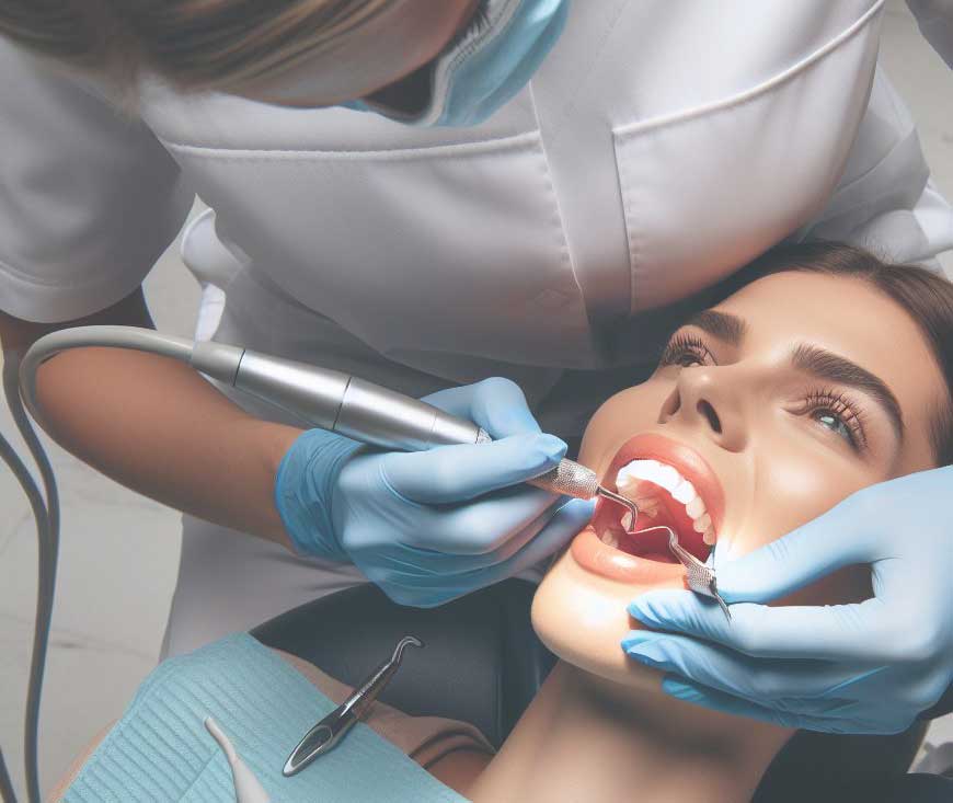 عصب کشی دندان عقل و ترمیم دندان عفونی