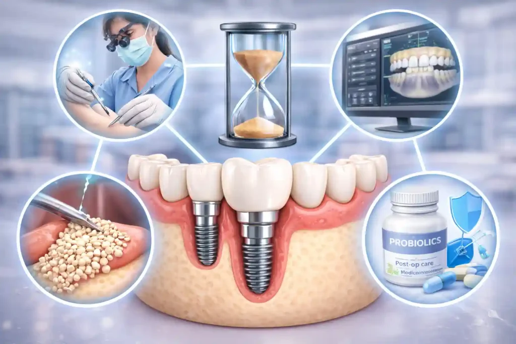 راهکارهای کاهش زمان درمان ایمپلنت