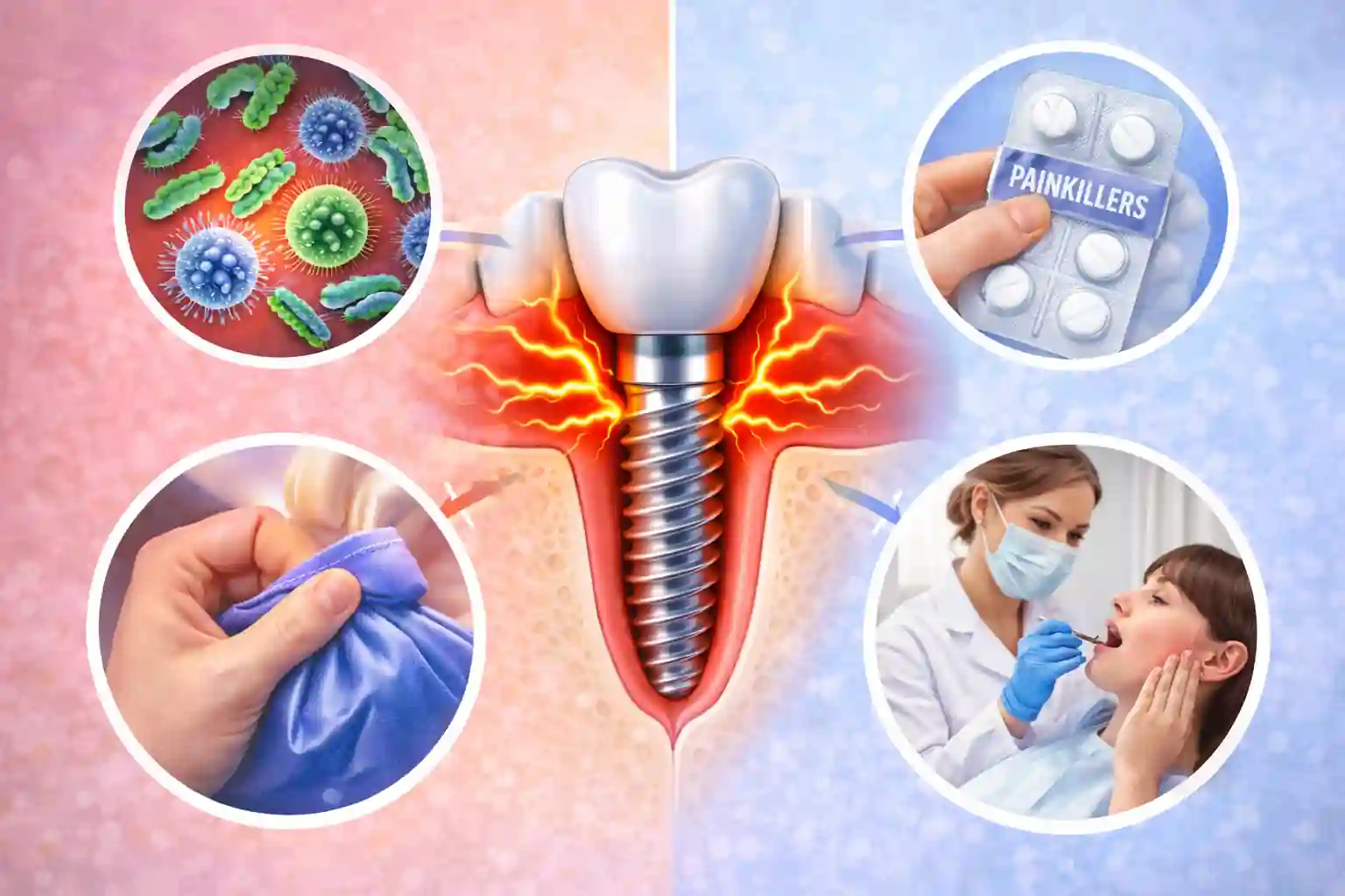 علت درد لثه بعد از ایمپلنت و بهترین روش تسکین