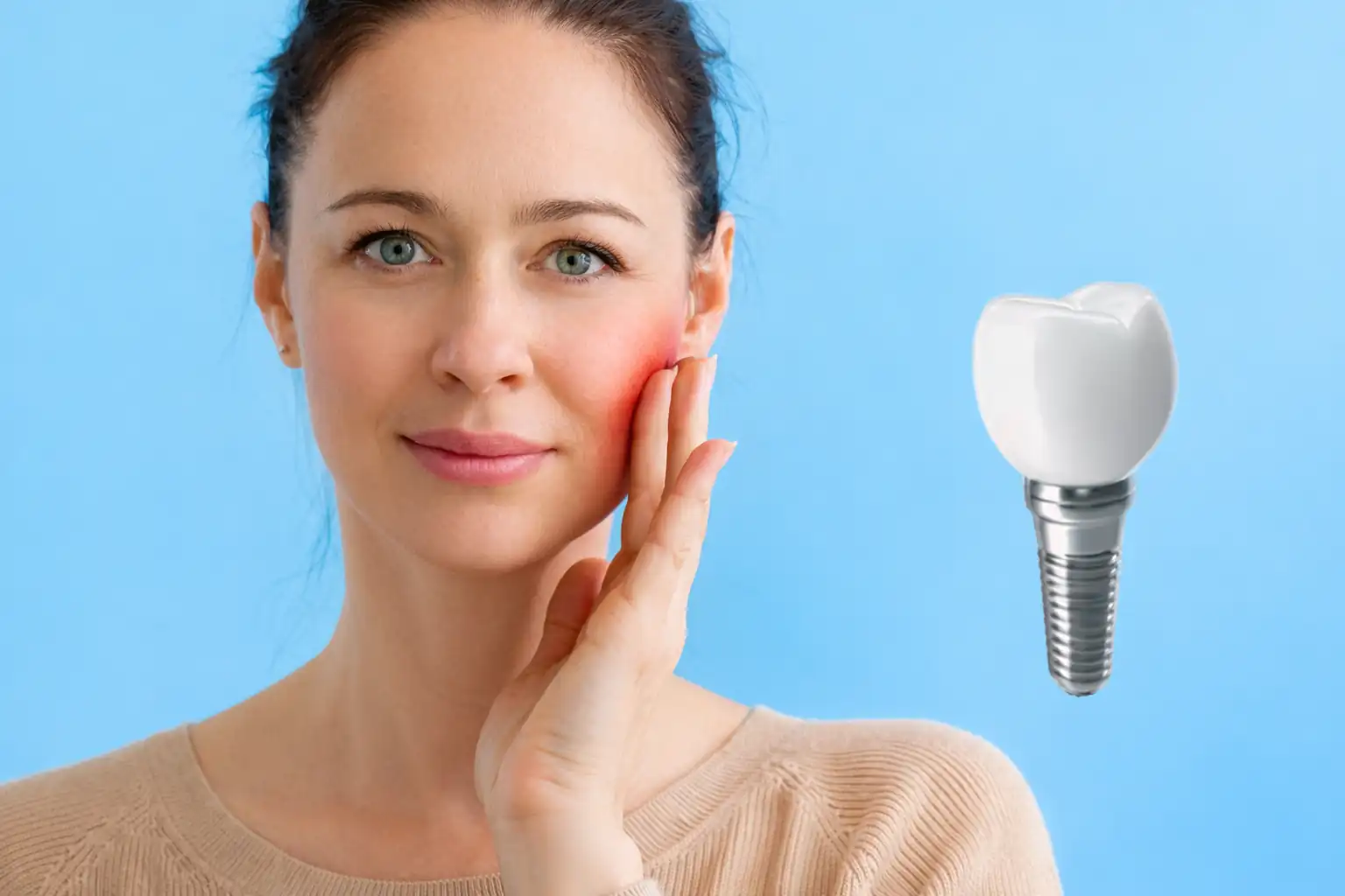 درد استخوان فک بعد از کاشت دندان